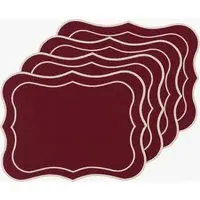Timeless Tidings Scallop Placemats Set of 4 by Perch & Parrow, image 2