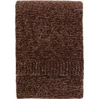 Verity Chunky Chenille Throw - Chocolate alternate view