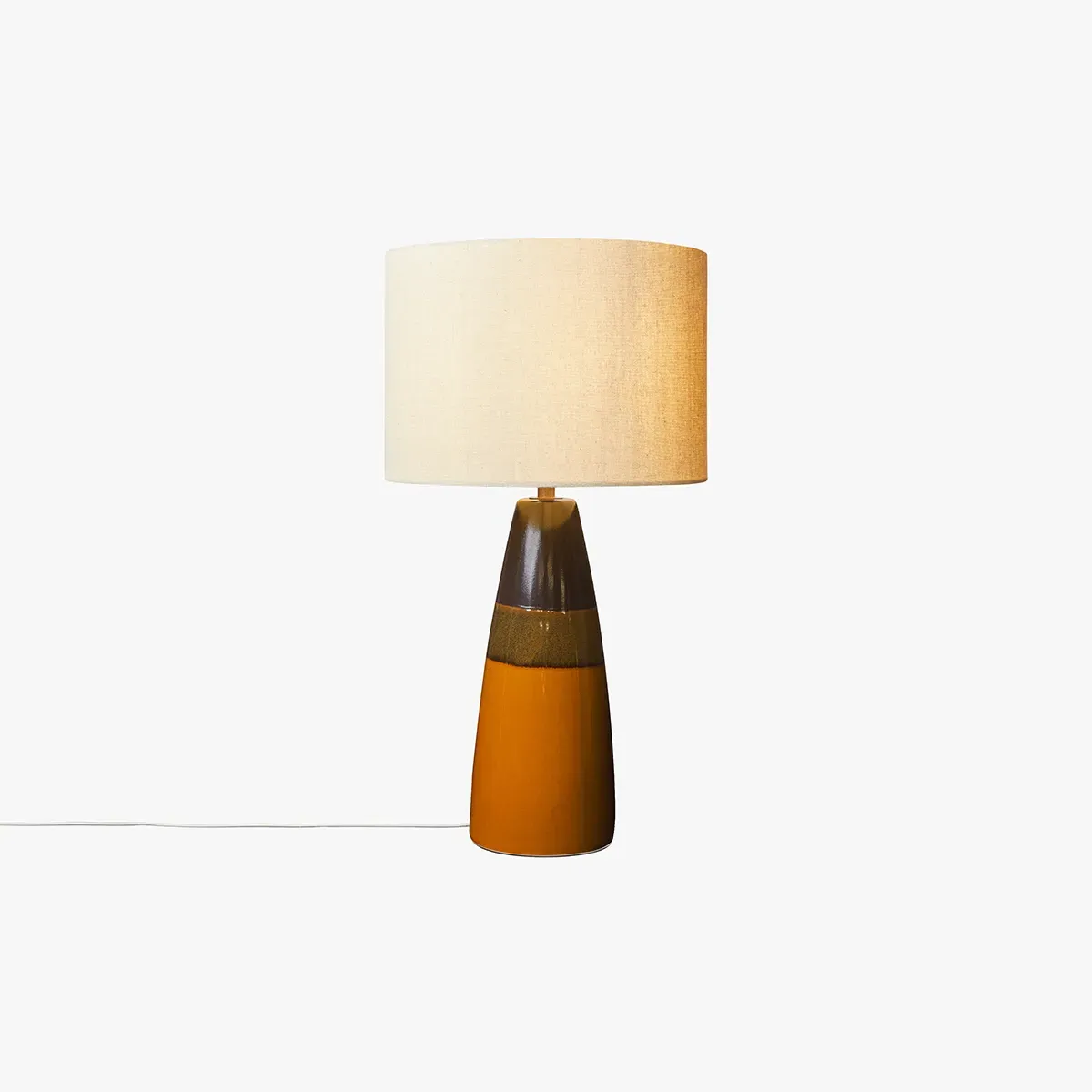 Vince Ceramic Table Lamp - Brown by Perch & Parrow
