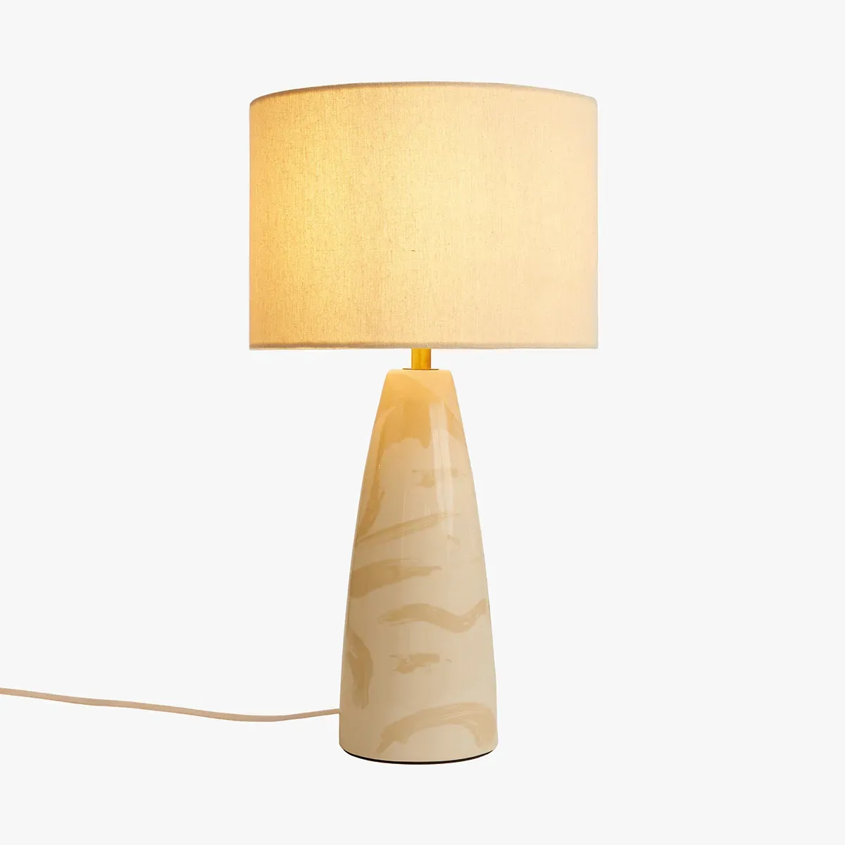 Vince Ceramic Table Lamp - Cream by Perch & Parrow