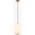 Visby Small Pendant Light - Brushed Aged Brass, Opal Ribbed Glass by Perch & Parrow, image 3