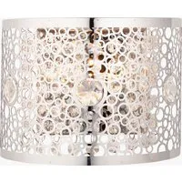Wall Light with Chrome Finish - Silver alternate view
