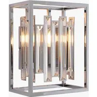 Wall Light with Crystal Design - Silver, Chrome alternate view