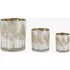 Winter Frost Etched Tree Candle Holders Set of 3 - Silver by Perch & Parrow, image 3