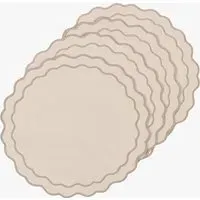 Winter Frost Scallop Placemats Set of 4 by Perch & Parrow, image 2