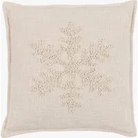 Winter Frost Snowflake Cushion by Perch & Parrow, alternate view