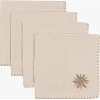Winter Frost Snowflake Napkins Set of 4 by Perch & Parrow, alternate view
