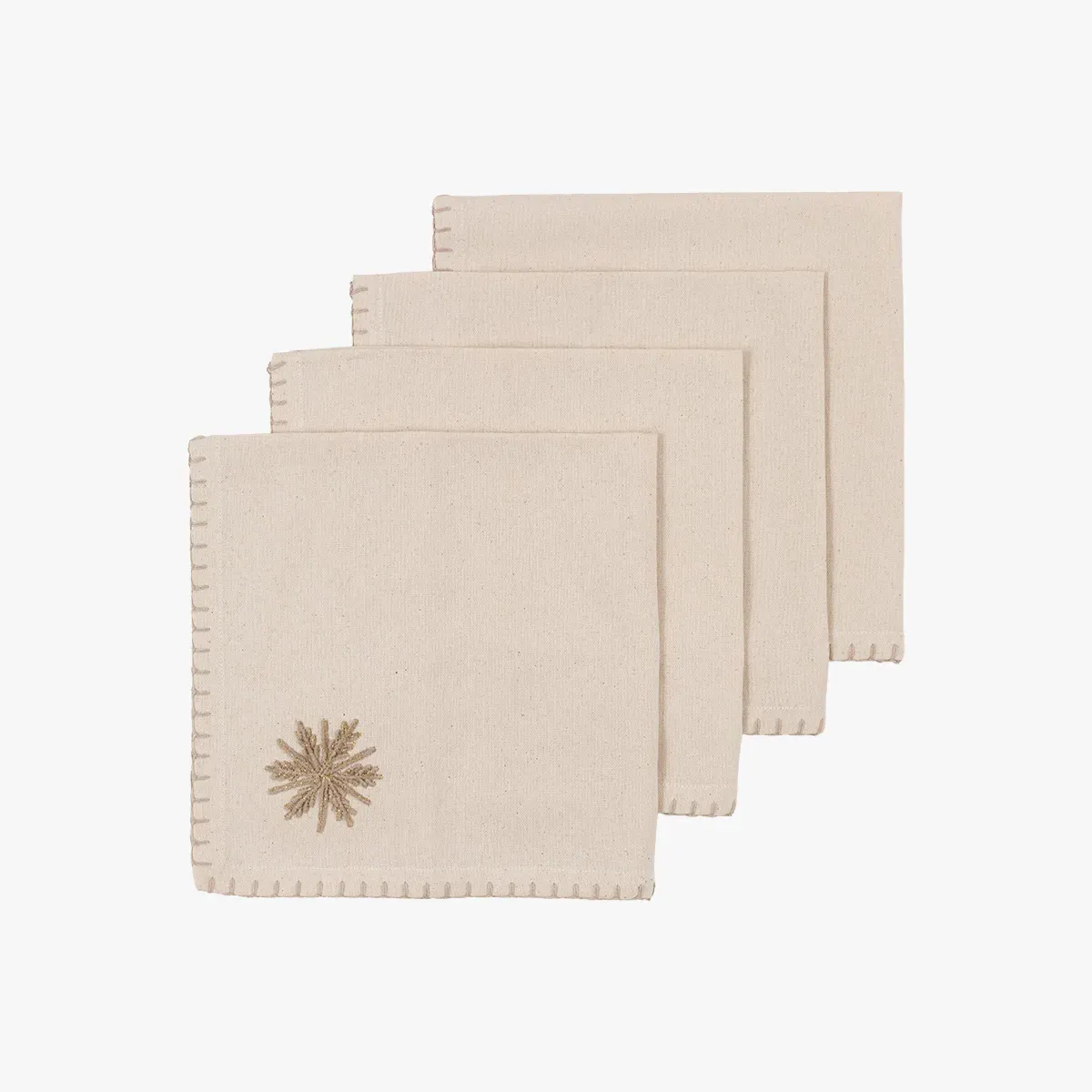 Winter Frost Snowflake Napkins Set of 4 by Perch & Parrow