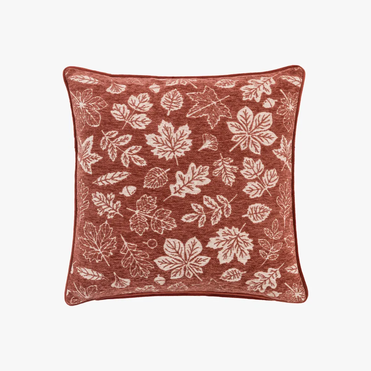 Woodland Chenille Cushion Pack of 2 - Rust by Perch & Parrow