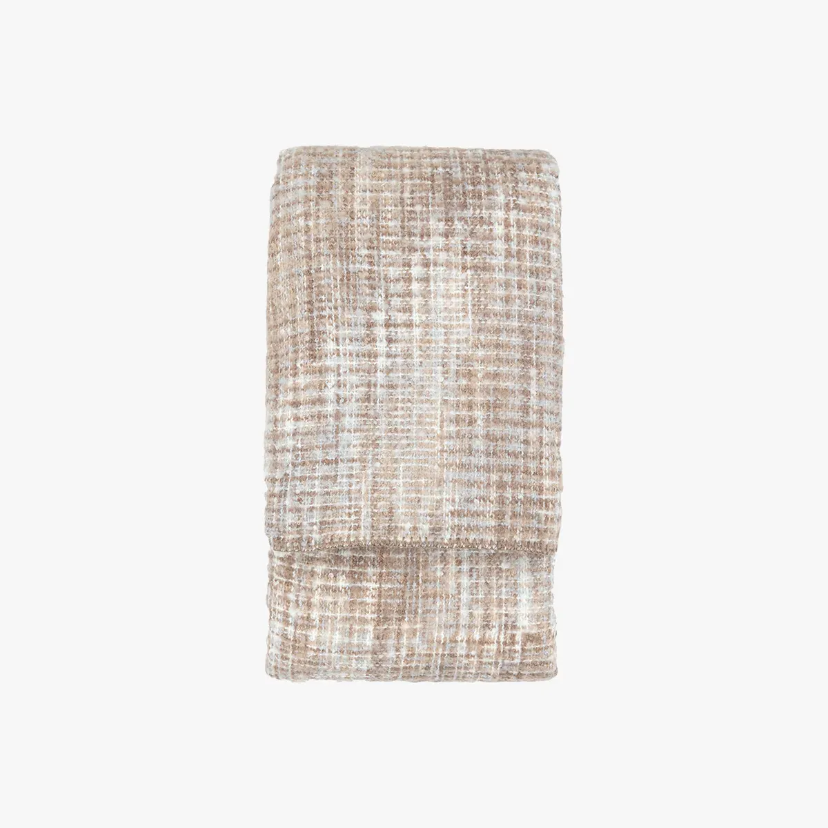 Woven Throw with Sherpa Reverse - Natural product