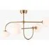 Yukon 4-Light Semi Flush Ceiling Light - Brushed Aged Brass, Opal Glass by Perch & Parrow, image 3