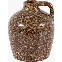 Zera Bottle Vase Reactive Glaze - Brown, Ceramic by Perch & Parrow, alternate view
