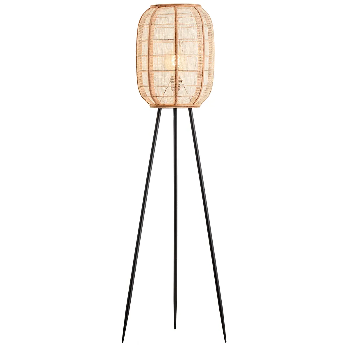 Zuni Tripod Floor Lamp - Natural, Bamboo product