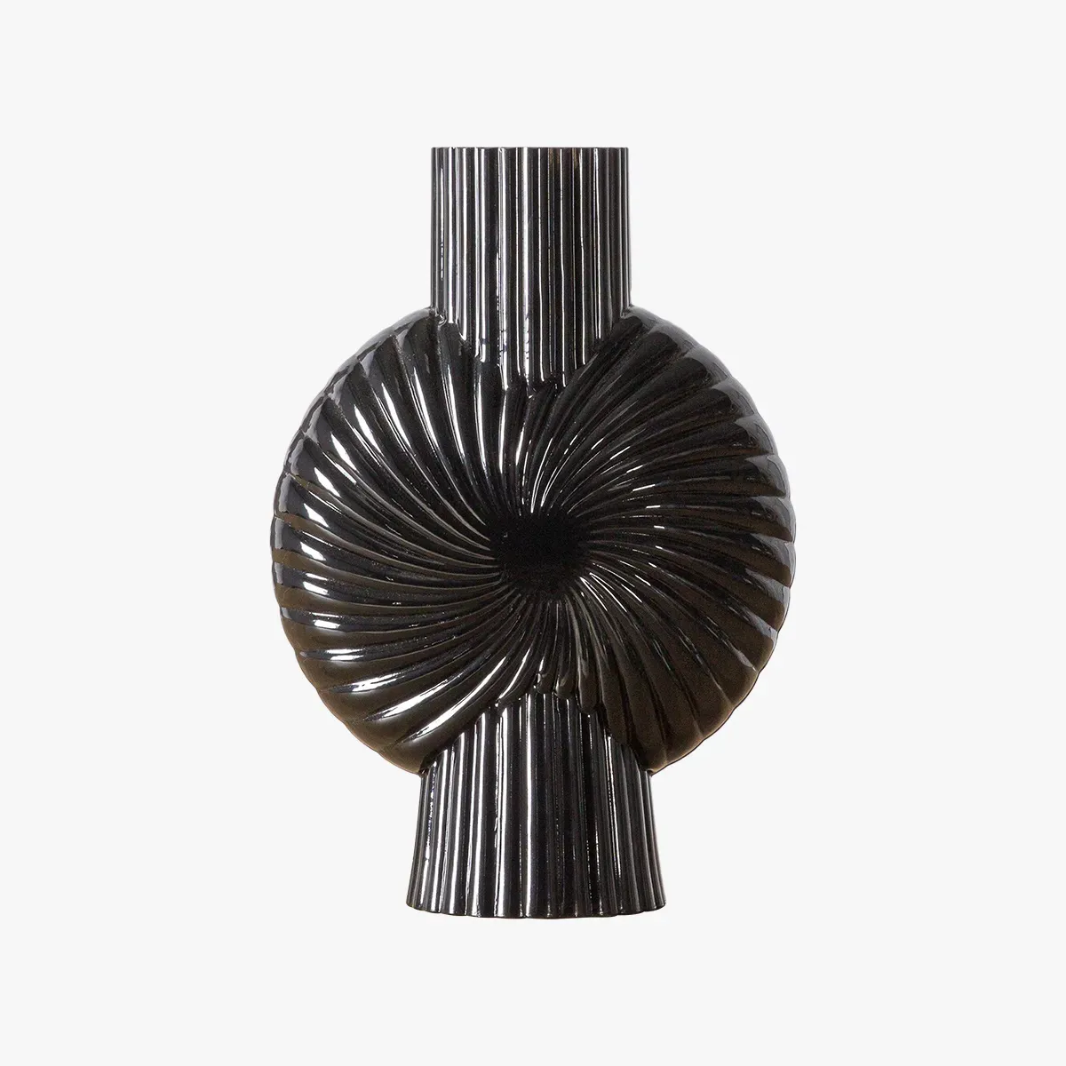 dhruv-textured-black-vase-large image