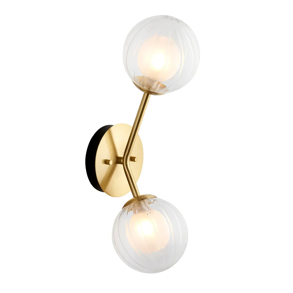 naomi-frosted-glass-wall-light-in-satin-brass image