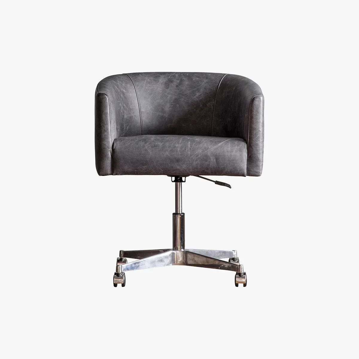 pendeen-grey-leather-swivel-chair image