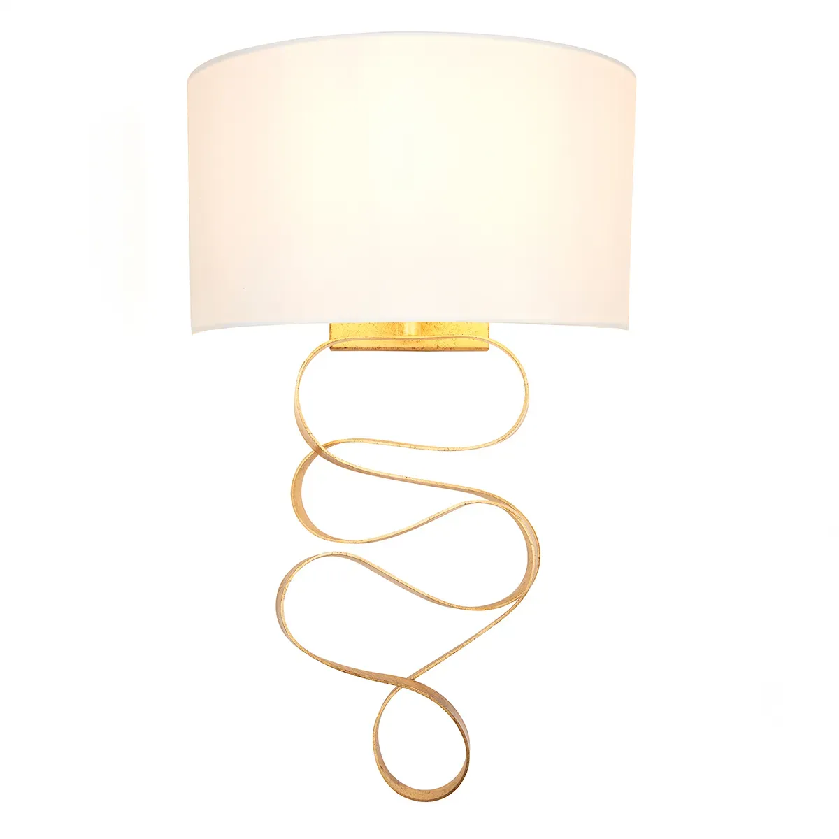 waverly-gold-ribbon-wall-light-with-ivory-shade image