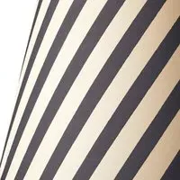 10 Inch Empire Cordless Lamp Shade - Black, Striped alternate view