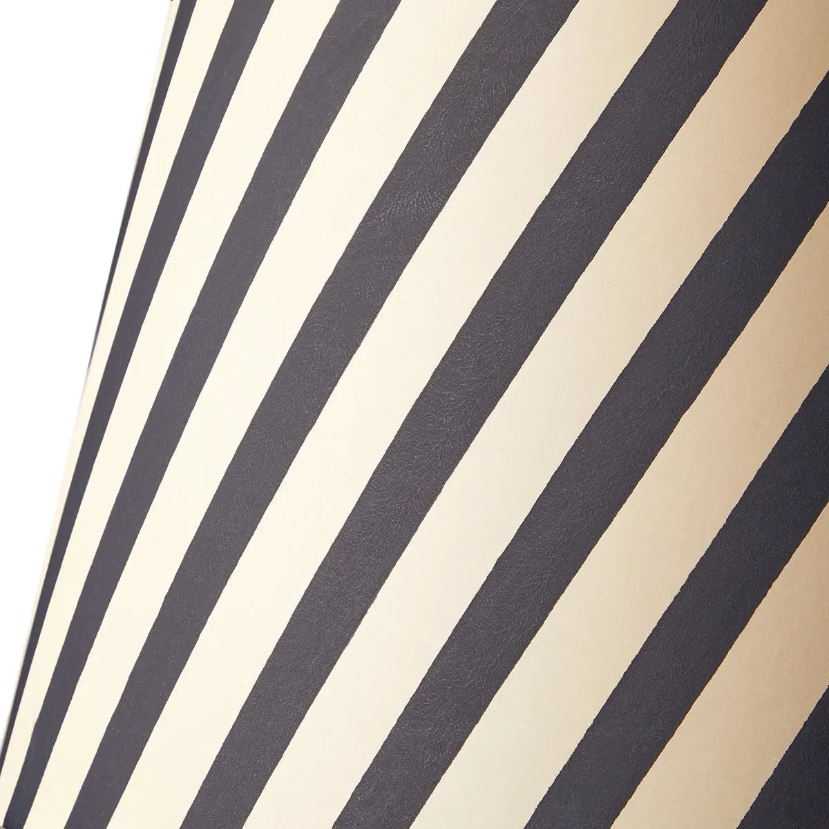 10 Inch Empire Cordless Lamp Shade - Black, Striped product