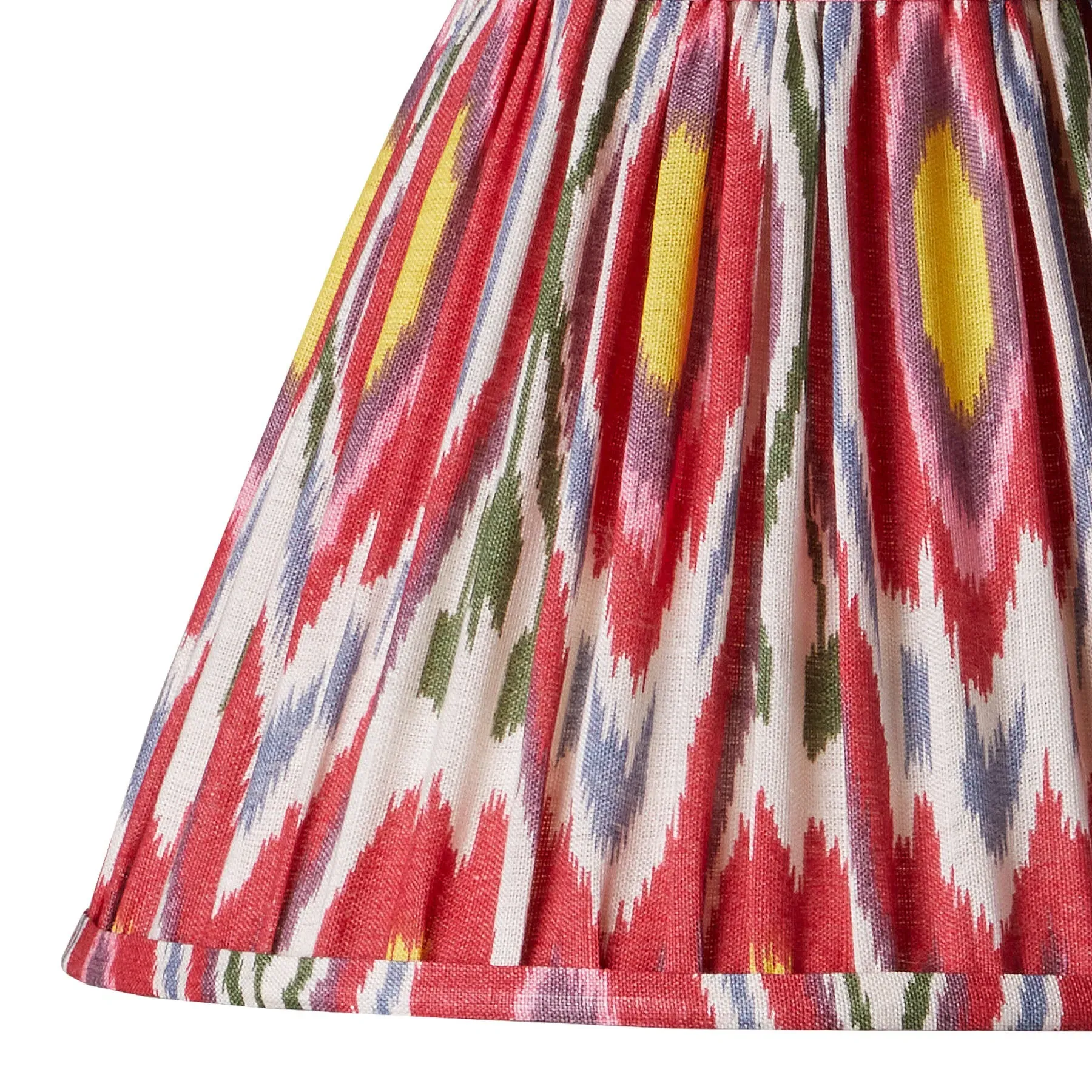 10 Inch Empire Lamp Shade Ikat Print - Red, Linen product