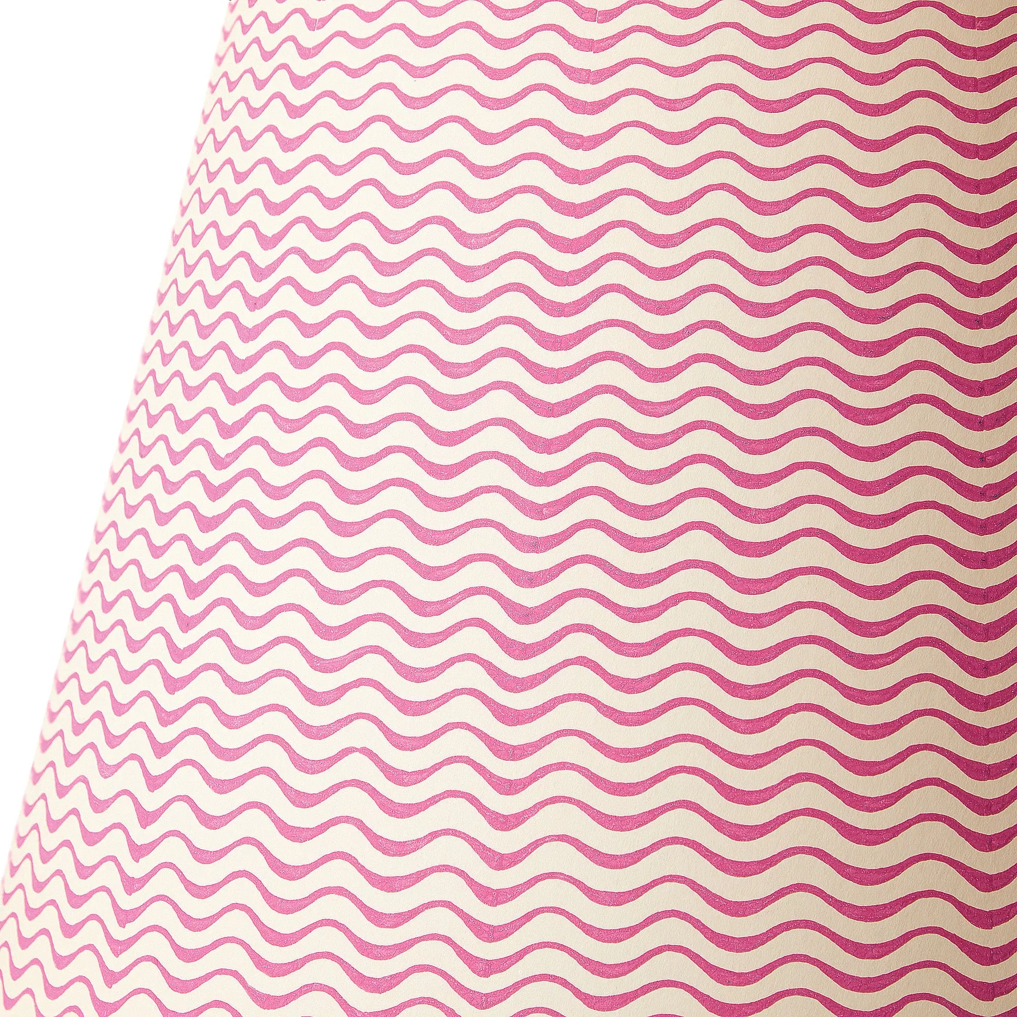 12cm Tapered Lamp Shade Hand Painted - Hot Pink, Card product