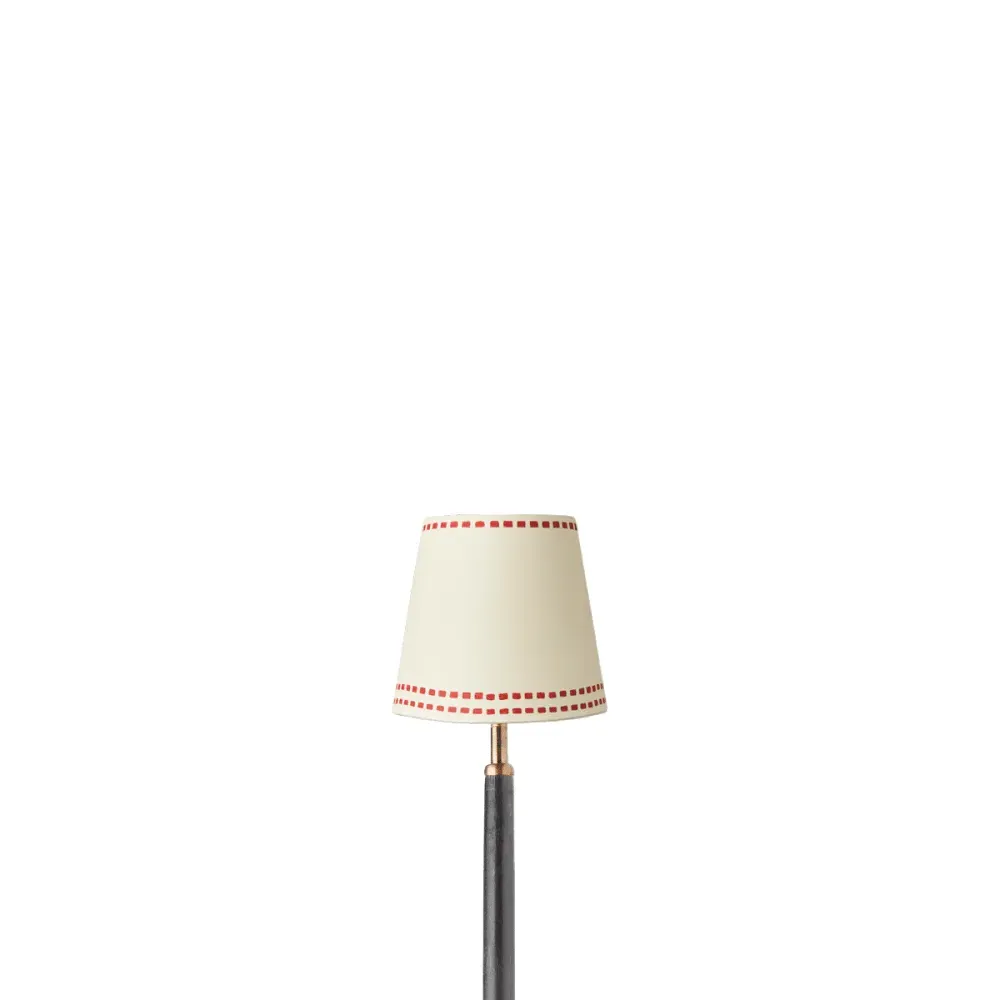 14cm Tapered Lamp Shade - Scarlet, Hand Painted Card product