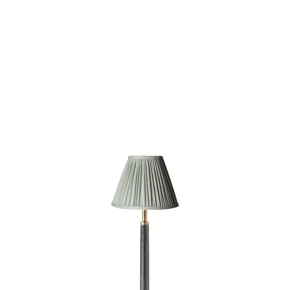 16cm Empire Gathered Lampshade - Grey, Stonewashed Linen product