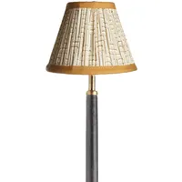 16cm Empire Gathered Lampshade - White Gold, Cotton by Pooky, image 2