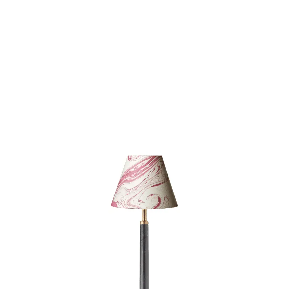 16cm Empire Lamp Shade - Red Tanaro, Marbled Paper product