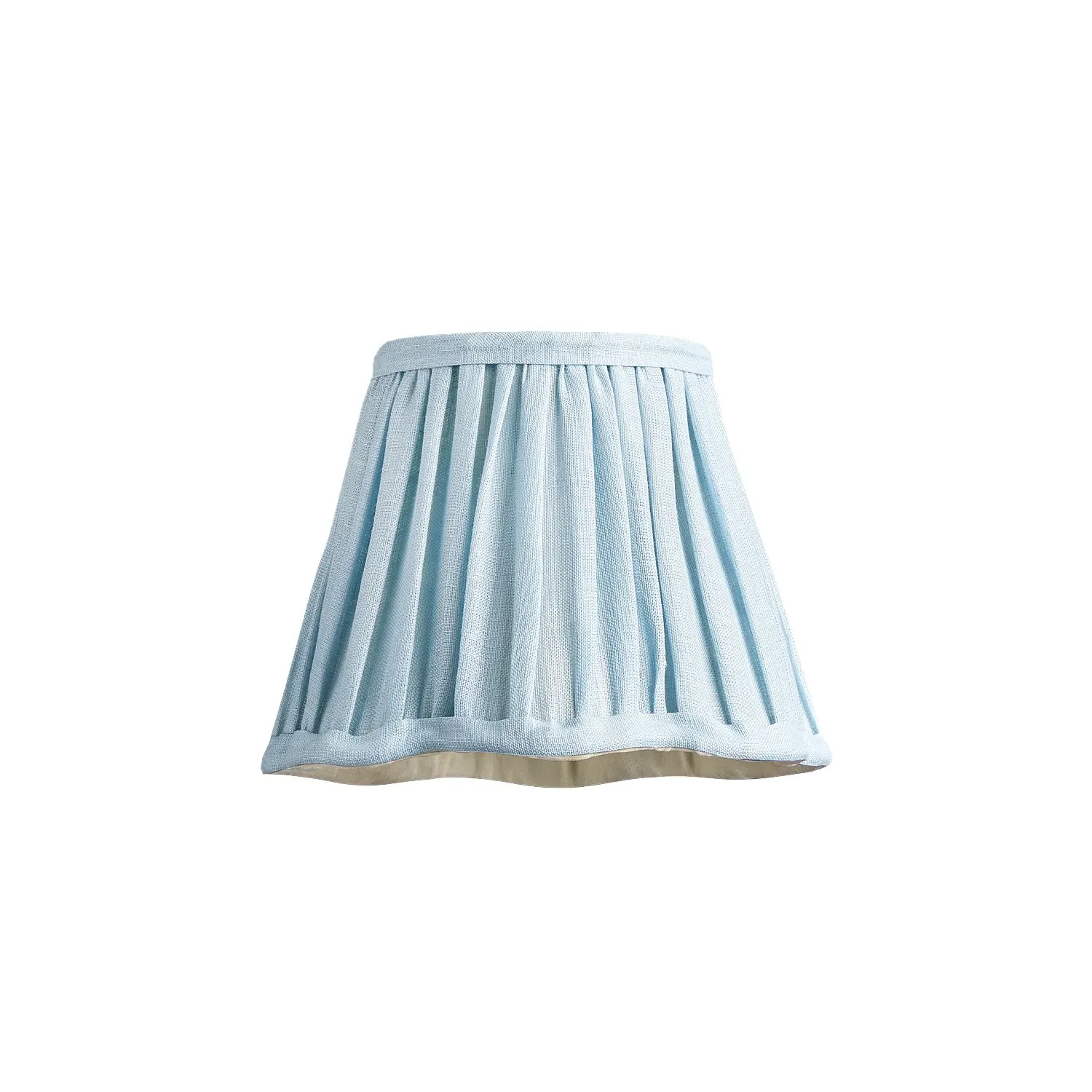 18cm Scalloped Pendant Lamp Shade - Blue, Linen product