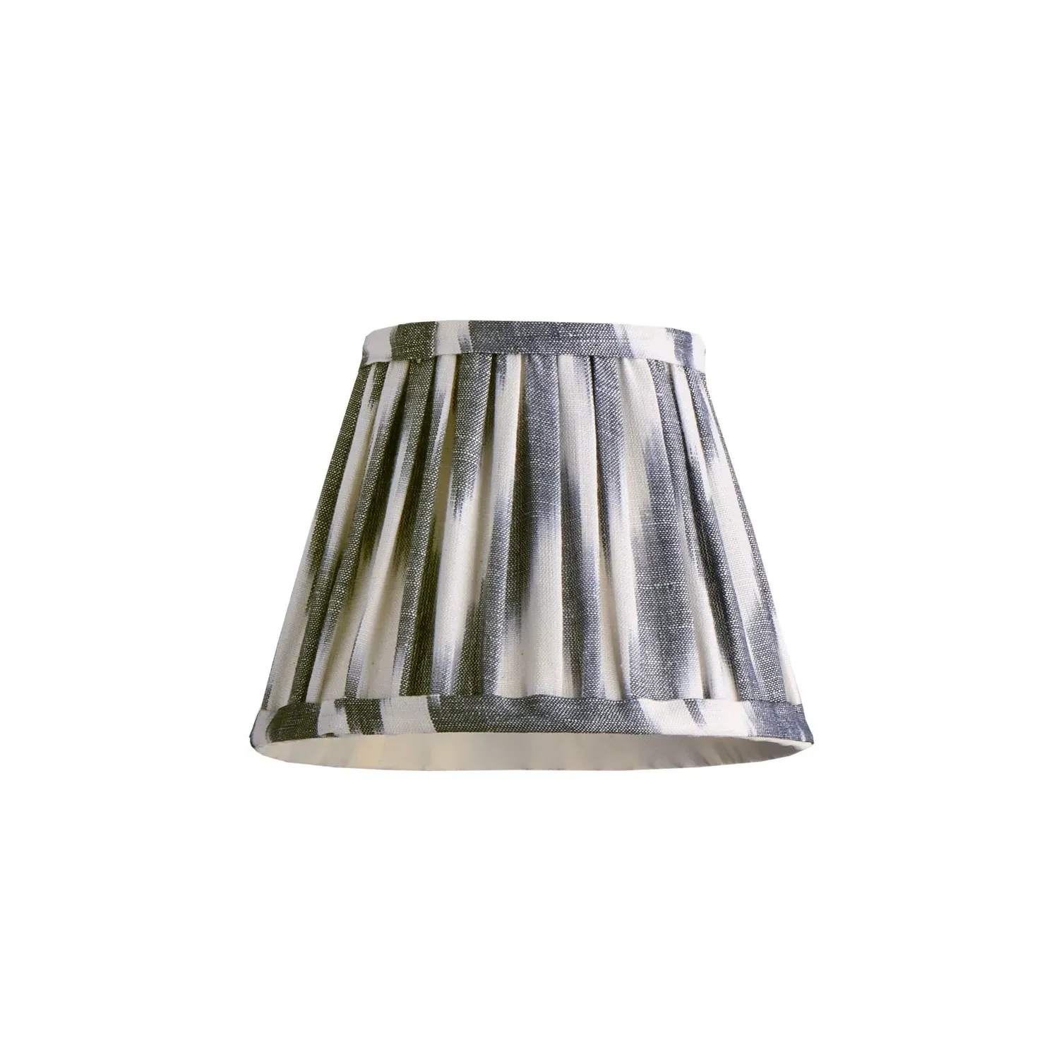 18cm Straight Empire Pendant Shade - Black, Linen product