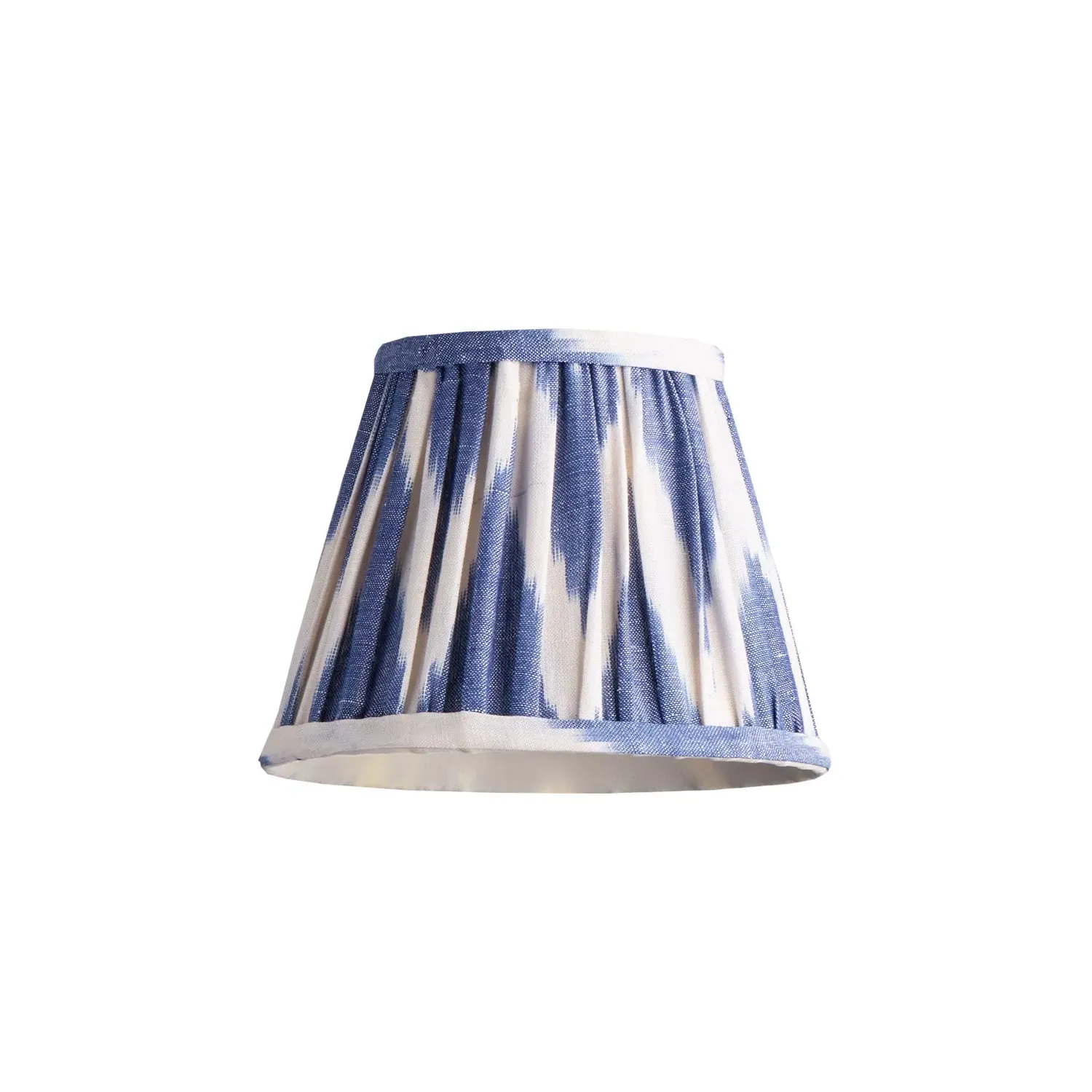 18cm Straight Empire Pendant Shade - Blue, Linen product