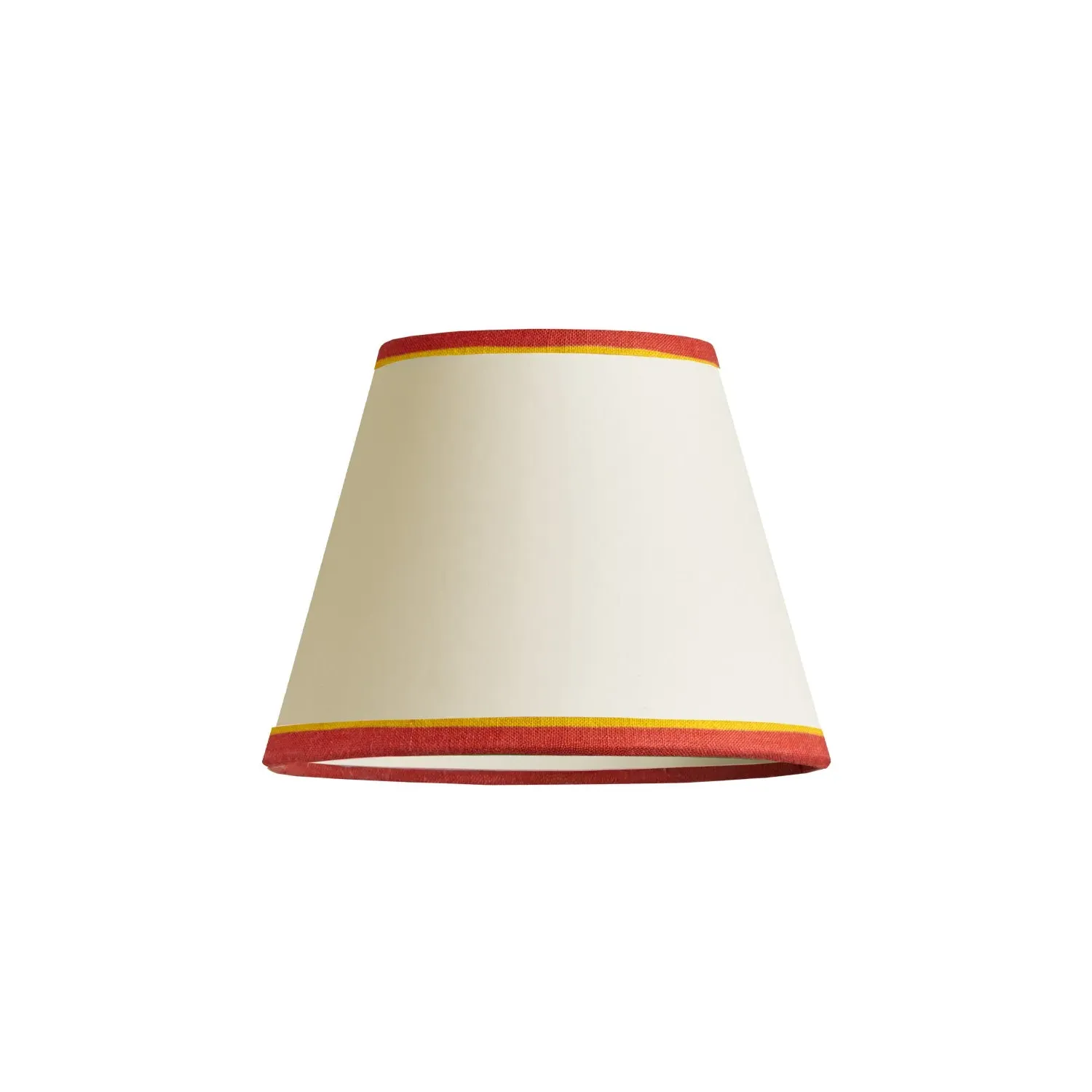 18cm Straight Empire Pendant Shade - Cream, Card product