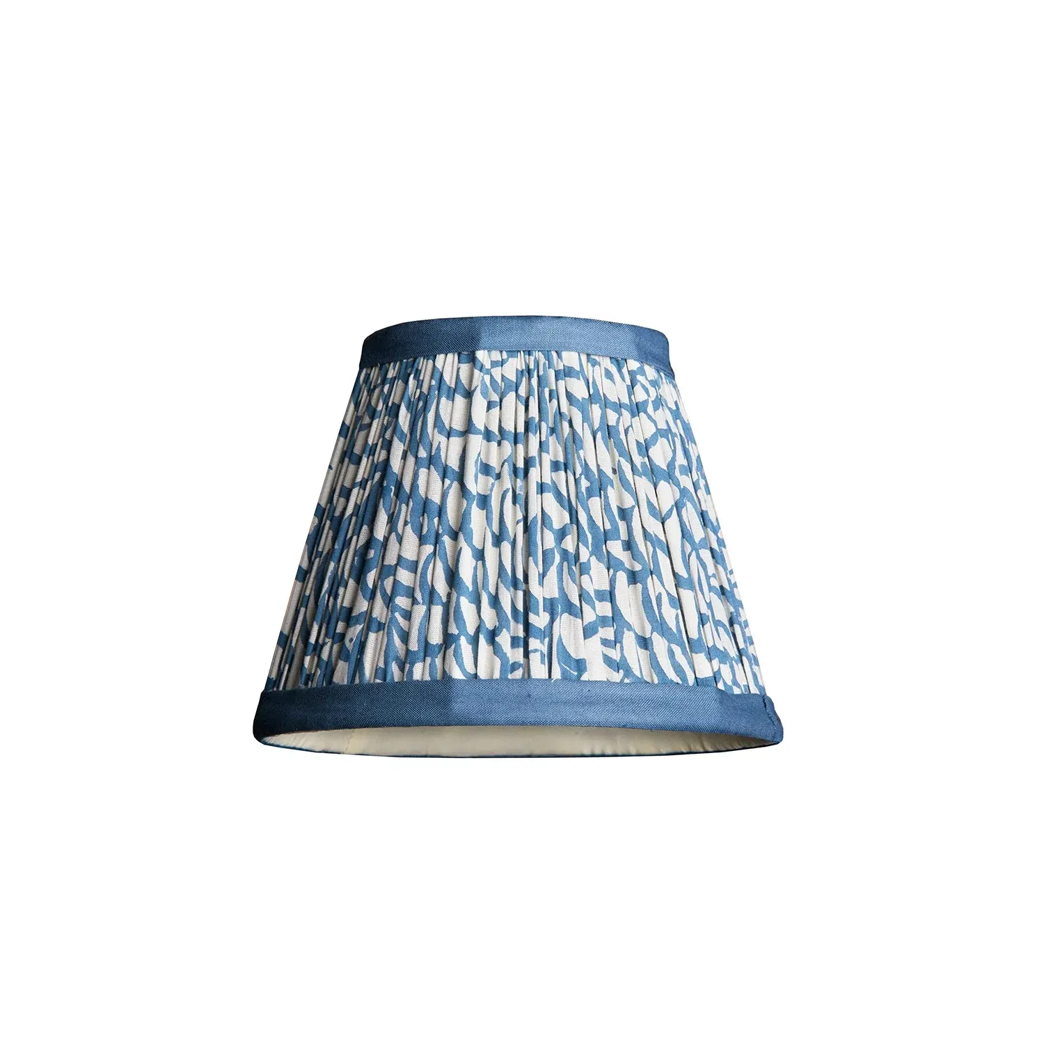 18cm Straight Empire Pendant Shade Fish Scale - Blue, Cotton product