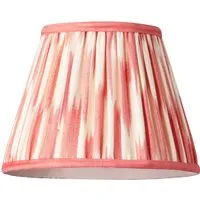 18cm Straight Empire Pendant Shade - Orange, Ikat Silk by Pooky, image 2