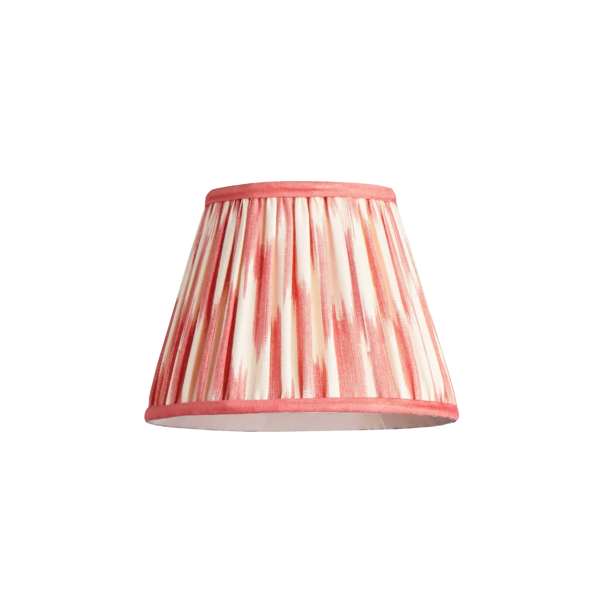 18cm Straight Empire Pendant Shade - Orange, Ikat Silk by Pooky