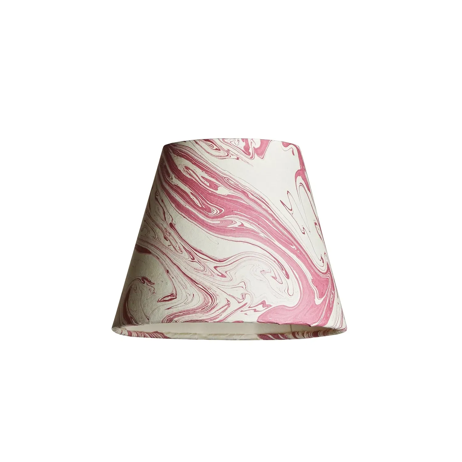 18cm Straight Empire Pendant Shade - Red, Marbled Paper product