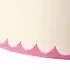 20cm Empire Lamp Shade Hand Painted Scallop - Pink, Card by Pooky, image 3