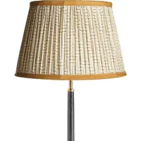35cm Empire Gathered Lampshade - White Gold, Cotton by Pooky, image 2