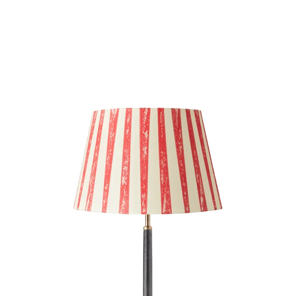 35cm Empire Lamp Shade Hand Painted - Red, Card by Pooky