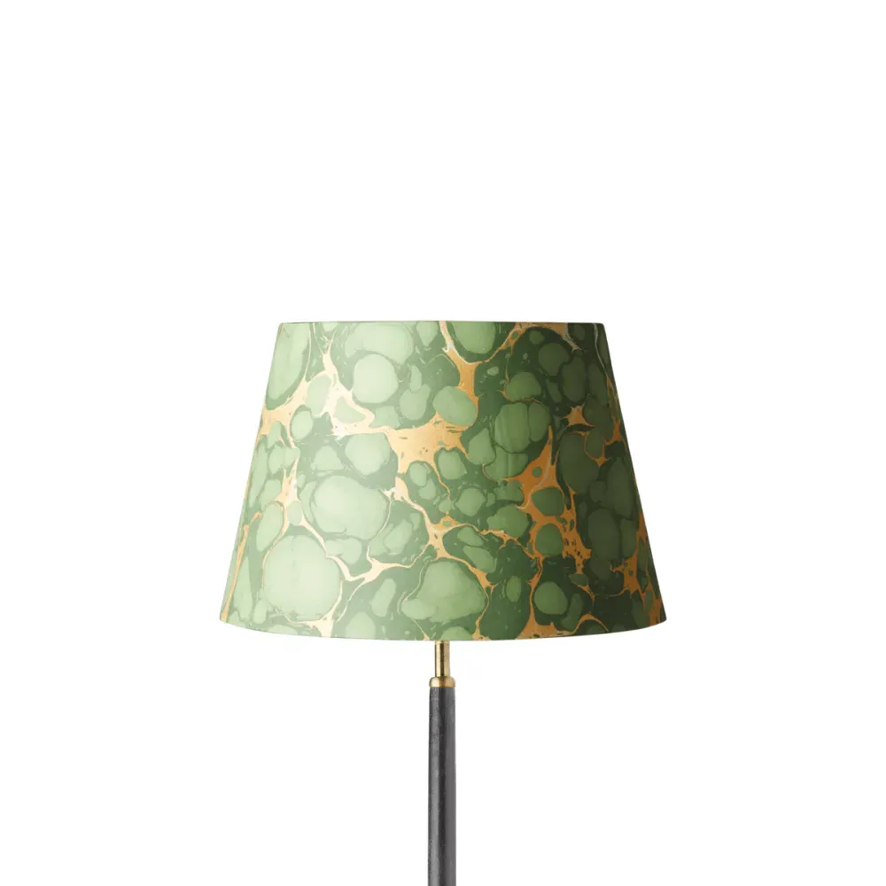 35cm Straight Empire Handmade Marble Paper Lamp Shade - Foglia by Pooky