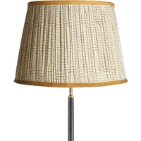 40cm Empire Gathered Lampshade - White Gold, Cotton by Pooky, image 2