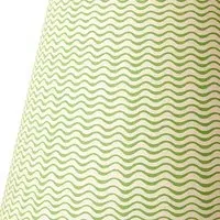 6-Inch Empire Cordless Lamp Shade - Green, Hand Painted Card alternate view