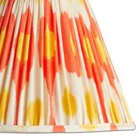 6 Inch Empire Cordless Lamp Shade - Orange, Silk alternate view