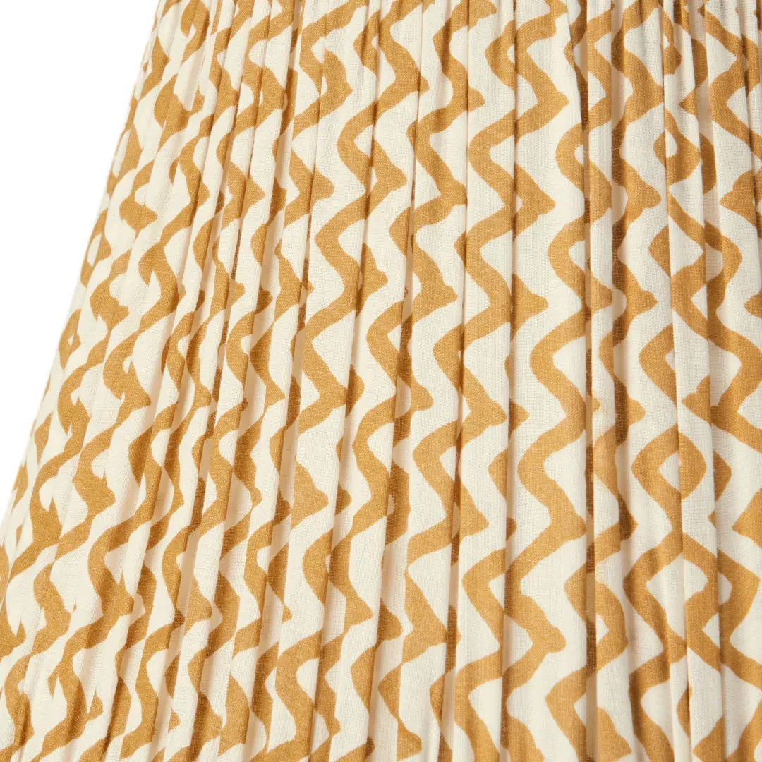6 Inch Empire Lamp Shade for Cordless Lamps - Caramel Chevrons product