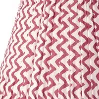 6 Inch Empire Lamp Shade for Cordless Lamps - Crimson Chevrons alternate view