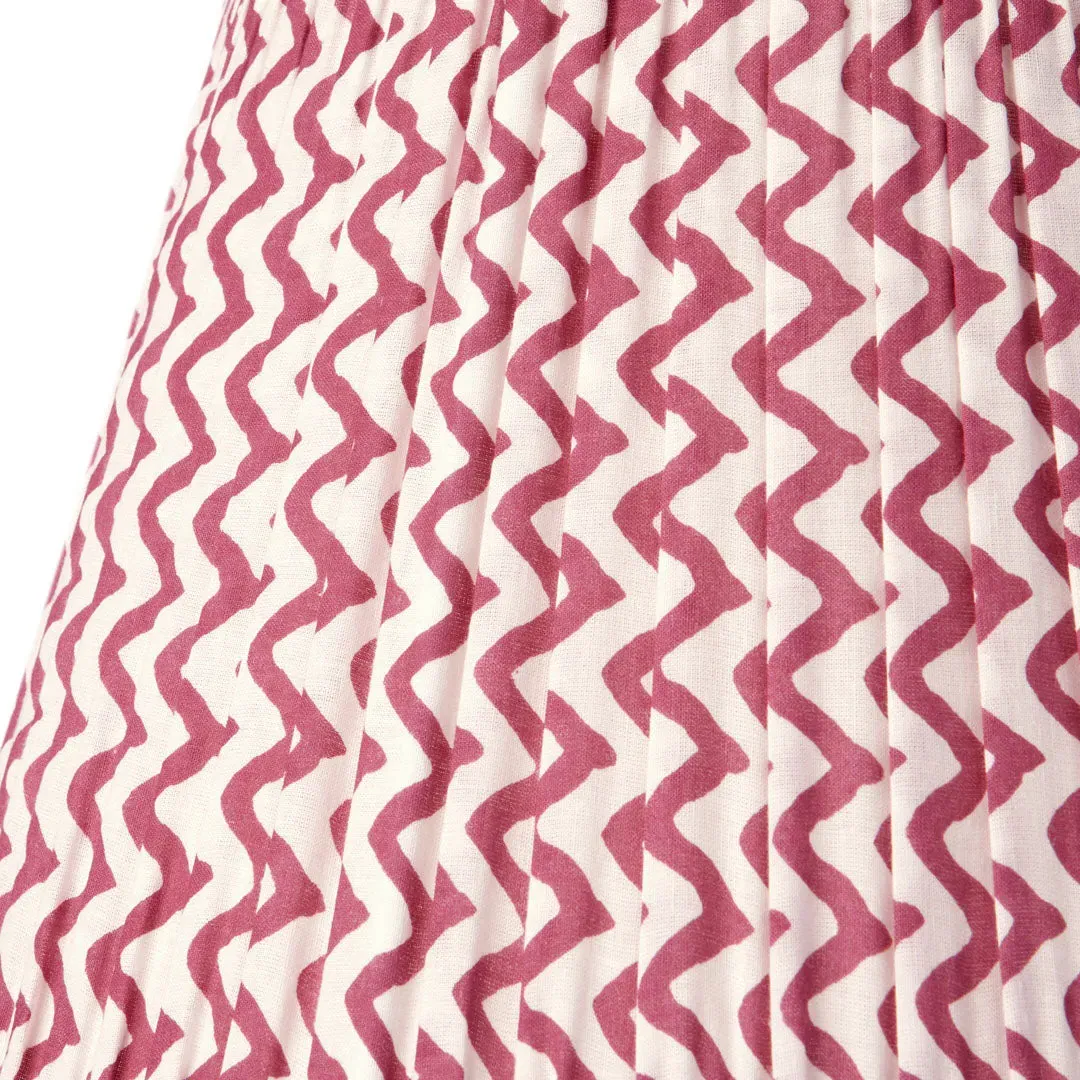 6 Inch Empire Lamp Shade for Cordless Lamps - Crimson Chevrons product