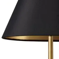 6 Inch Empire Shade for Cordless Lamps - Black, Silk alternate view