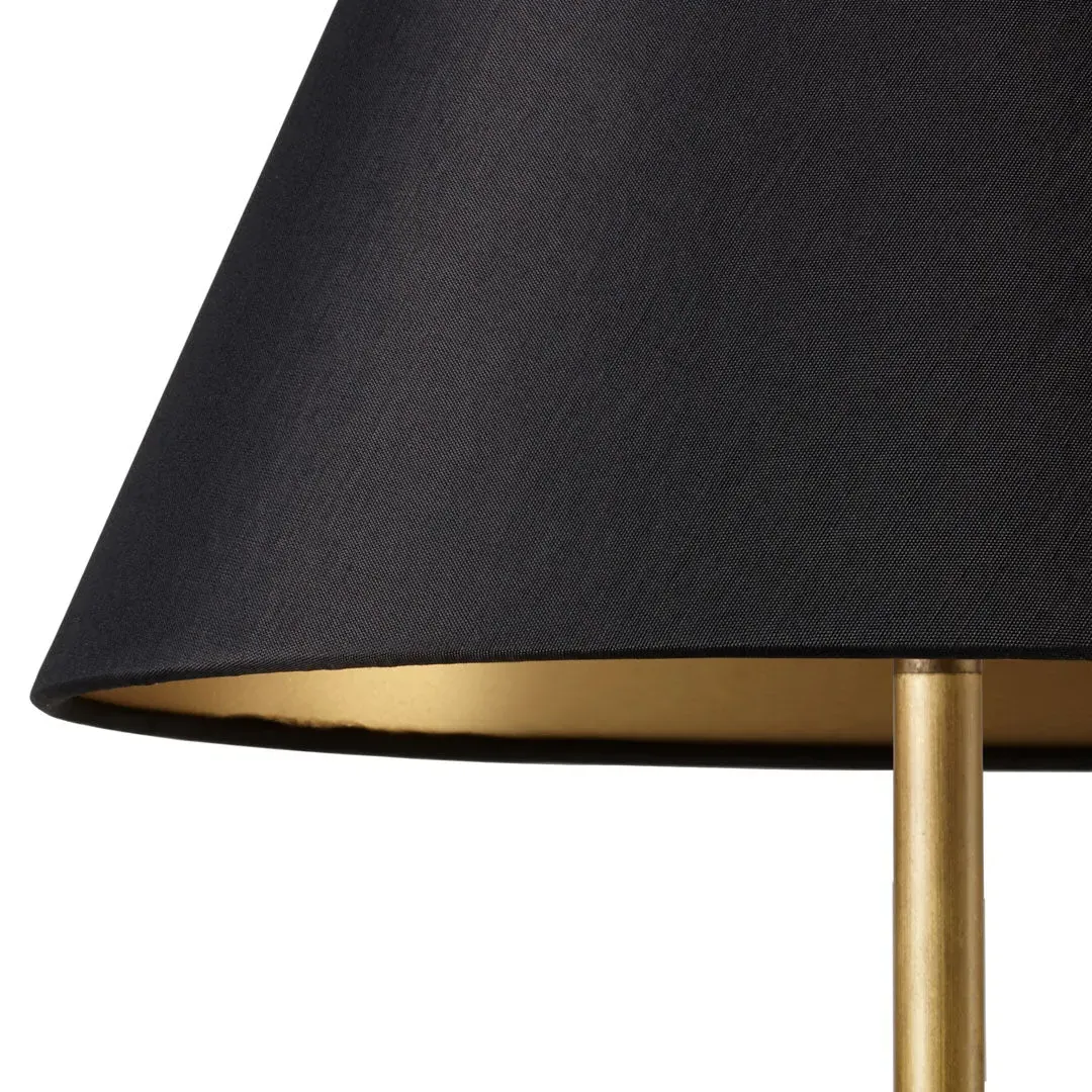 6 Inch Empire Shade for Cordless Lamps - Black, Silk product