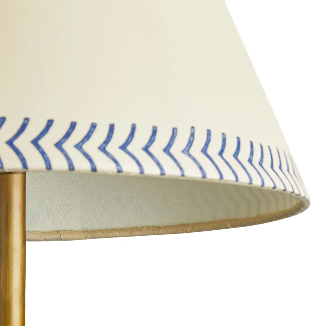 6 Inch Empire Shade for Cordless Lamps - Blue, Card product